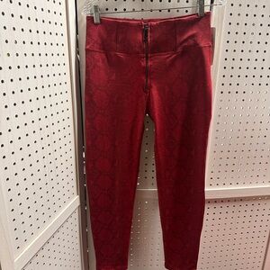 Freddy WR.UP Diwo Red Snakeskin Pants, Size L